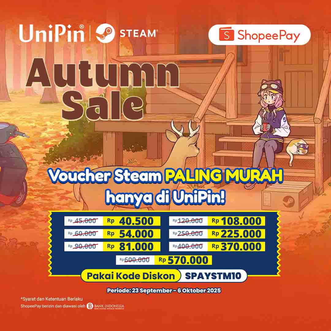 Beli Voucher STEAM Paling Murah di UniPin!