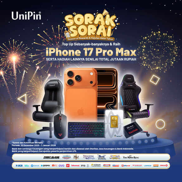 SORAK-SORAI - Season of Rewards & Kejutan Akhir Tahun UniPin!
