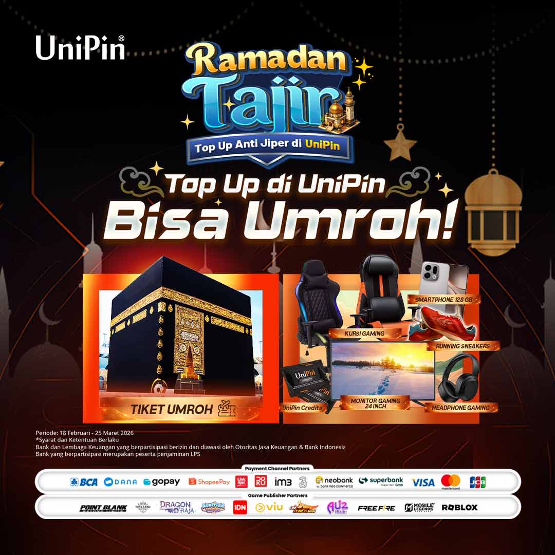 Ramadan Tajir 2026: Top Up Anti Jiper di UniPin!
