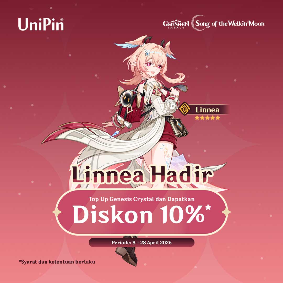 Genshin Impact 6.5 Candra VI - Dapatkan Diskon 10% dan dapatkan Linnea!