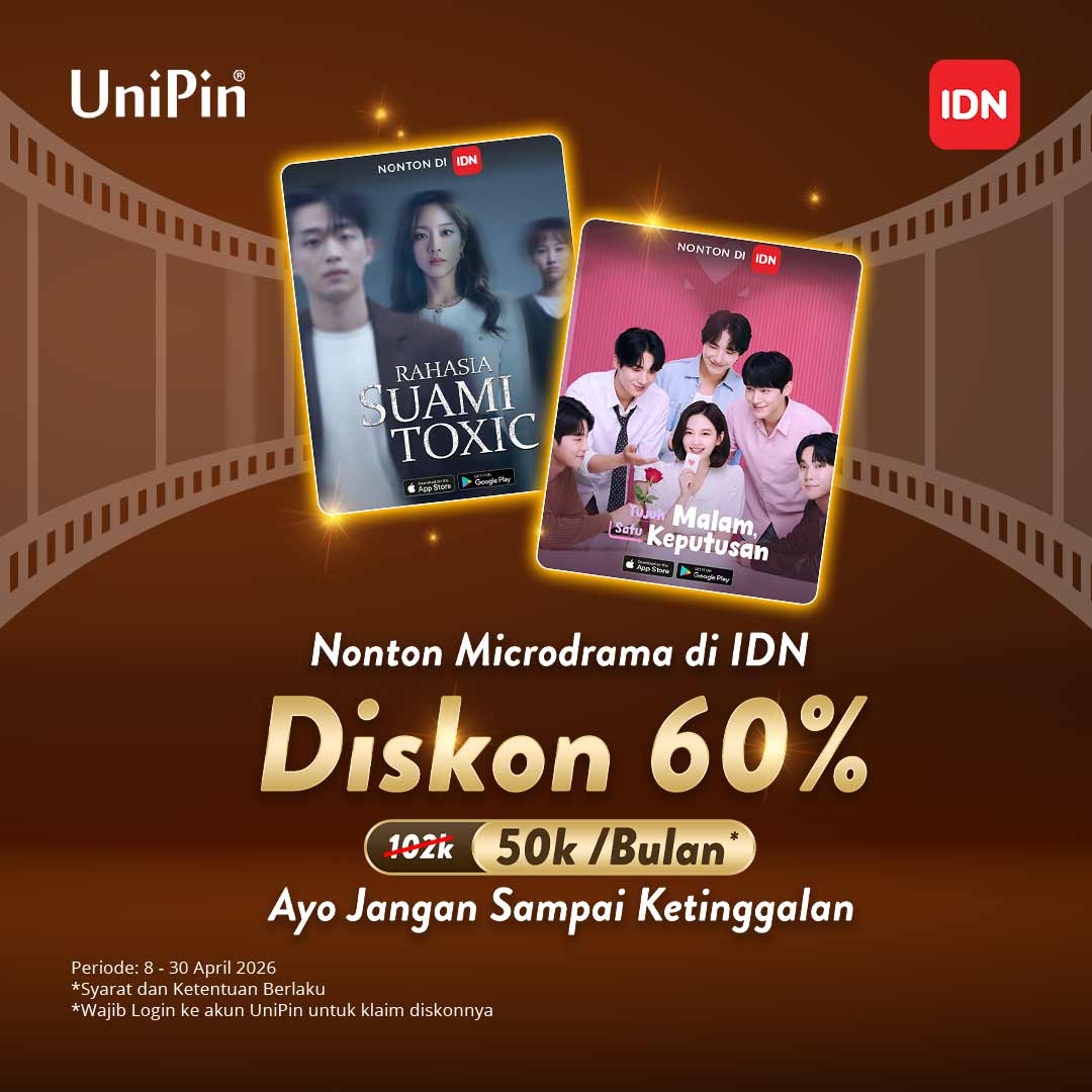 IDN Nonton Hadir di UniPin! Nikmati Diskon hingga 60% di Sini!