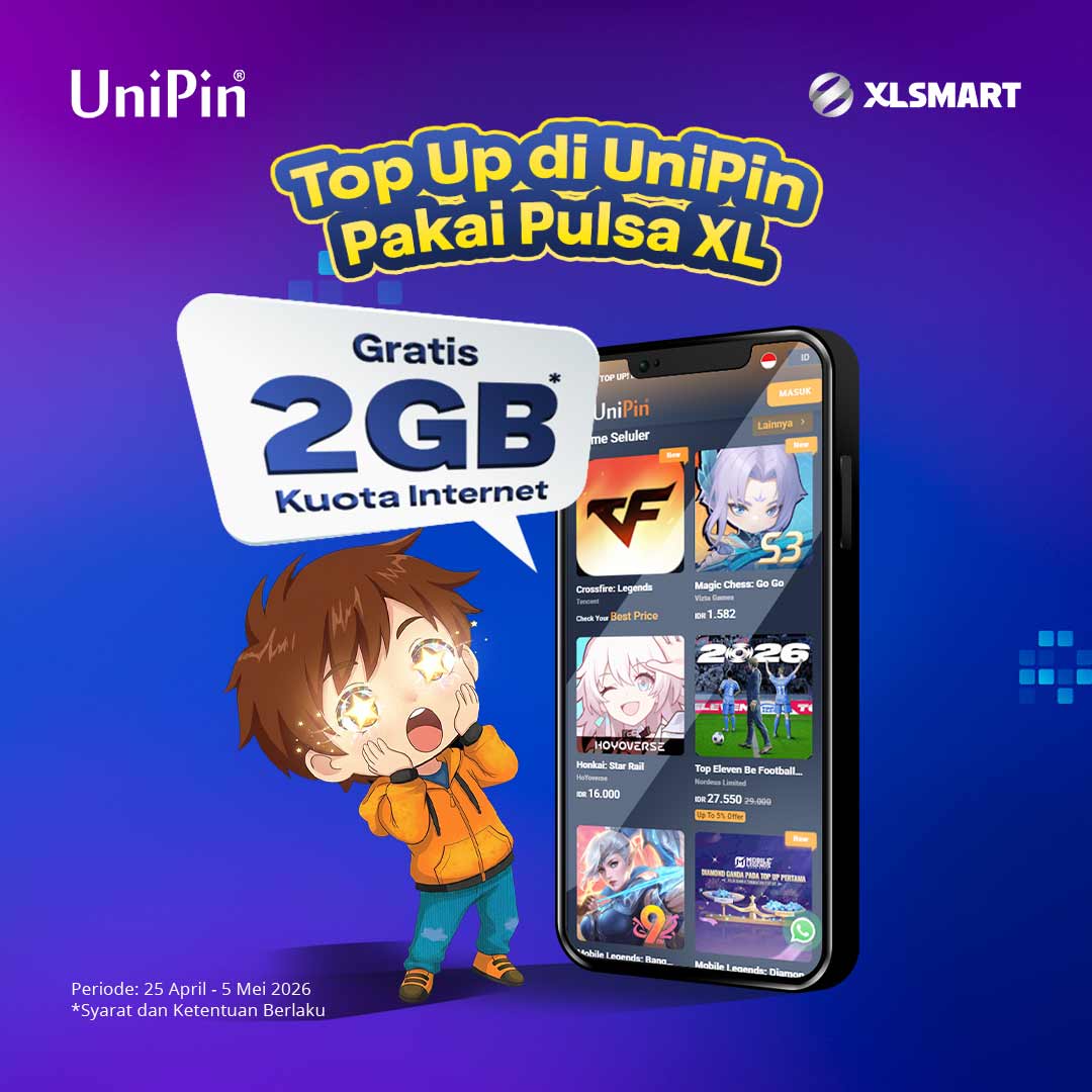 Gratis Kuota Internet dengan Top Up Pakai Pulsa XL!
