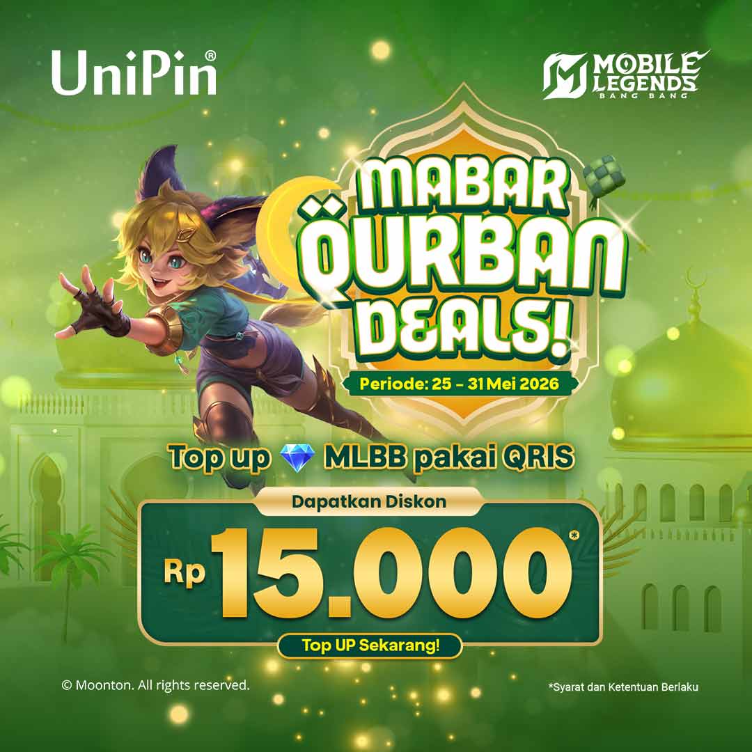 Top Up Diamonds MLBB Pakai QRIS & Dapatkan Diskon Rp15.000! 🐐✨