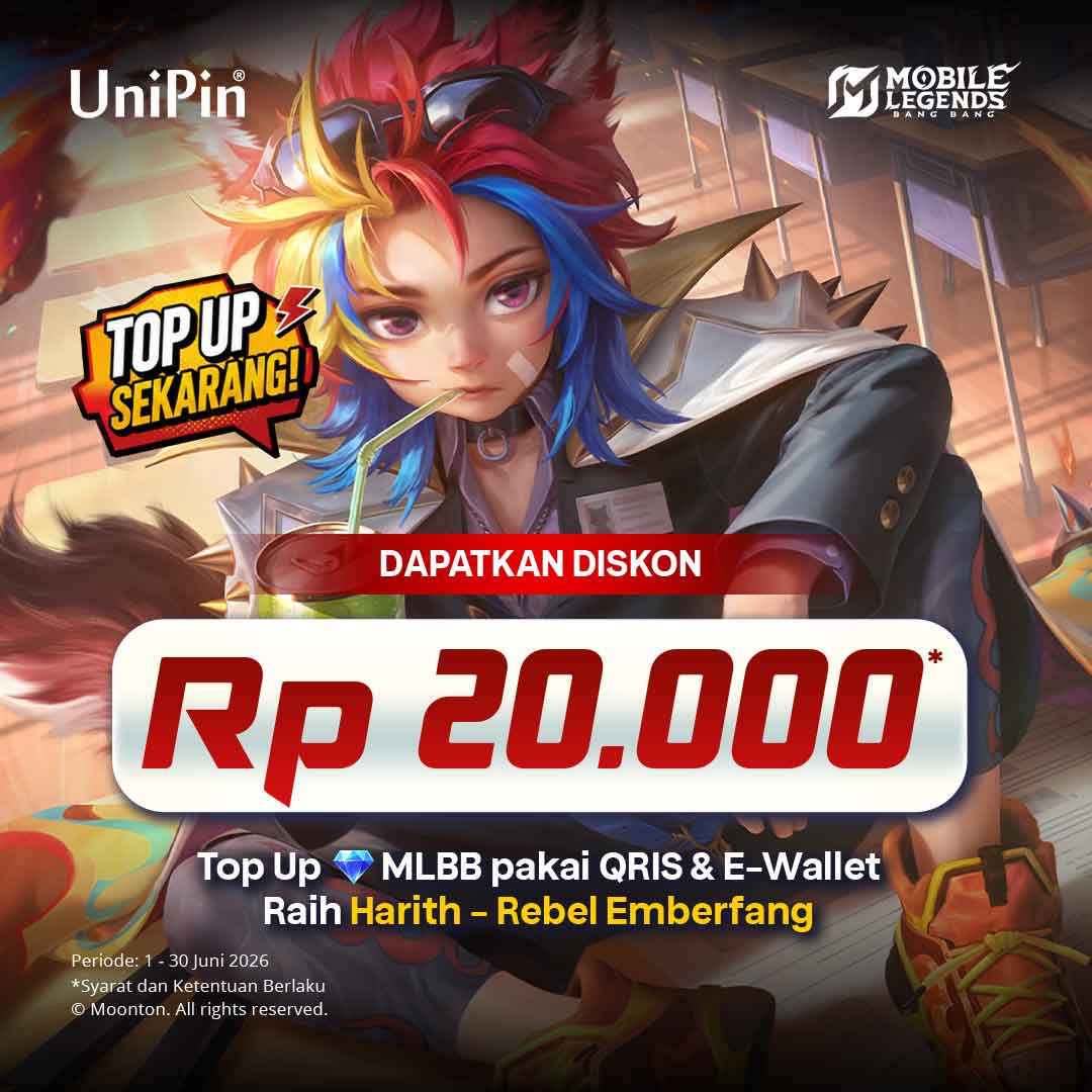 Top Up MLBB Dapatkan Diskon Hingga Rp20.000!