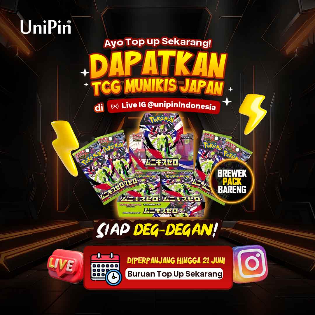 Top Up dan Raih Kesempatan Menangkan TCG Munikis Japan!
