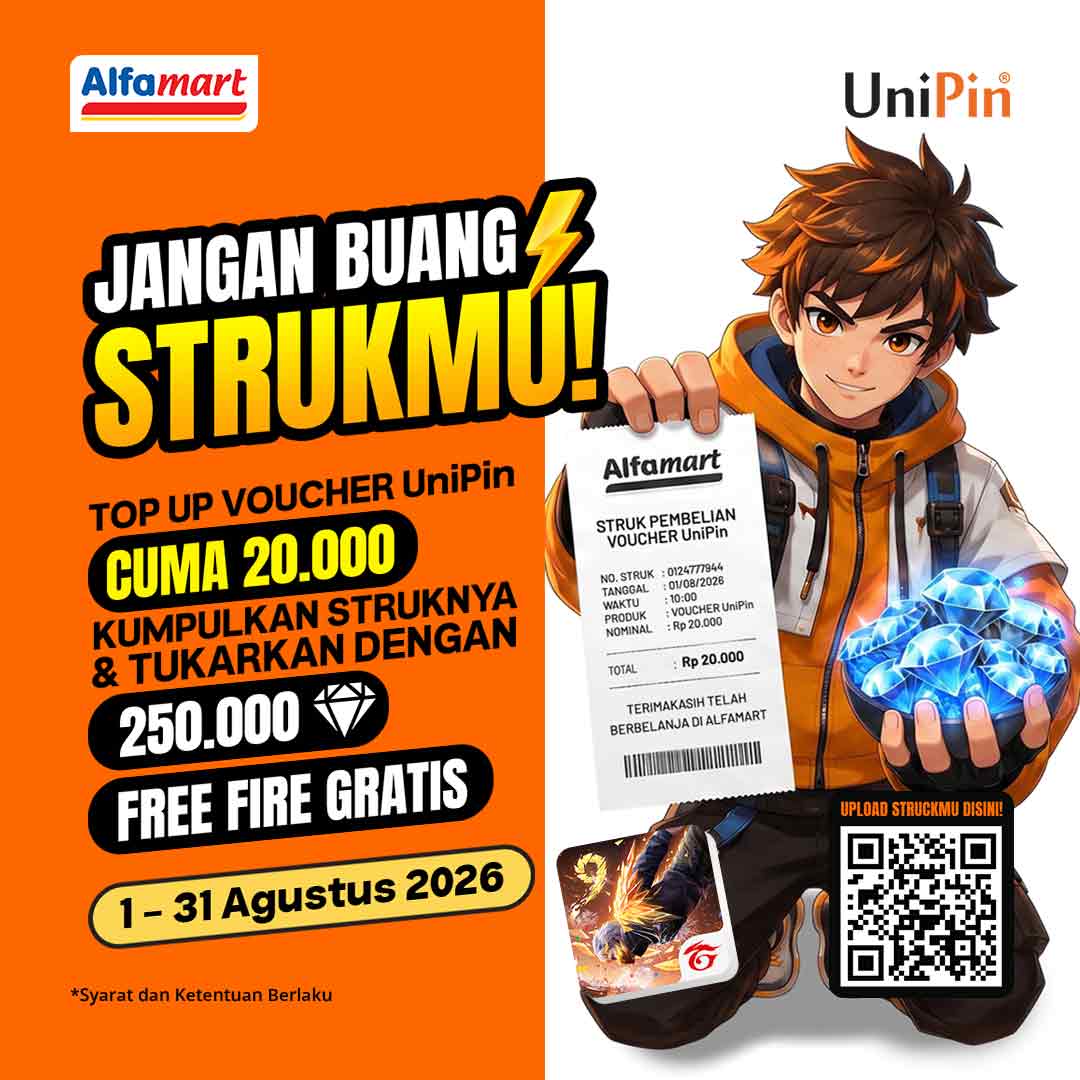 Tukar Struk dan Dapatkan 250K Diamonds Free Fire GRATIS!