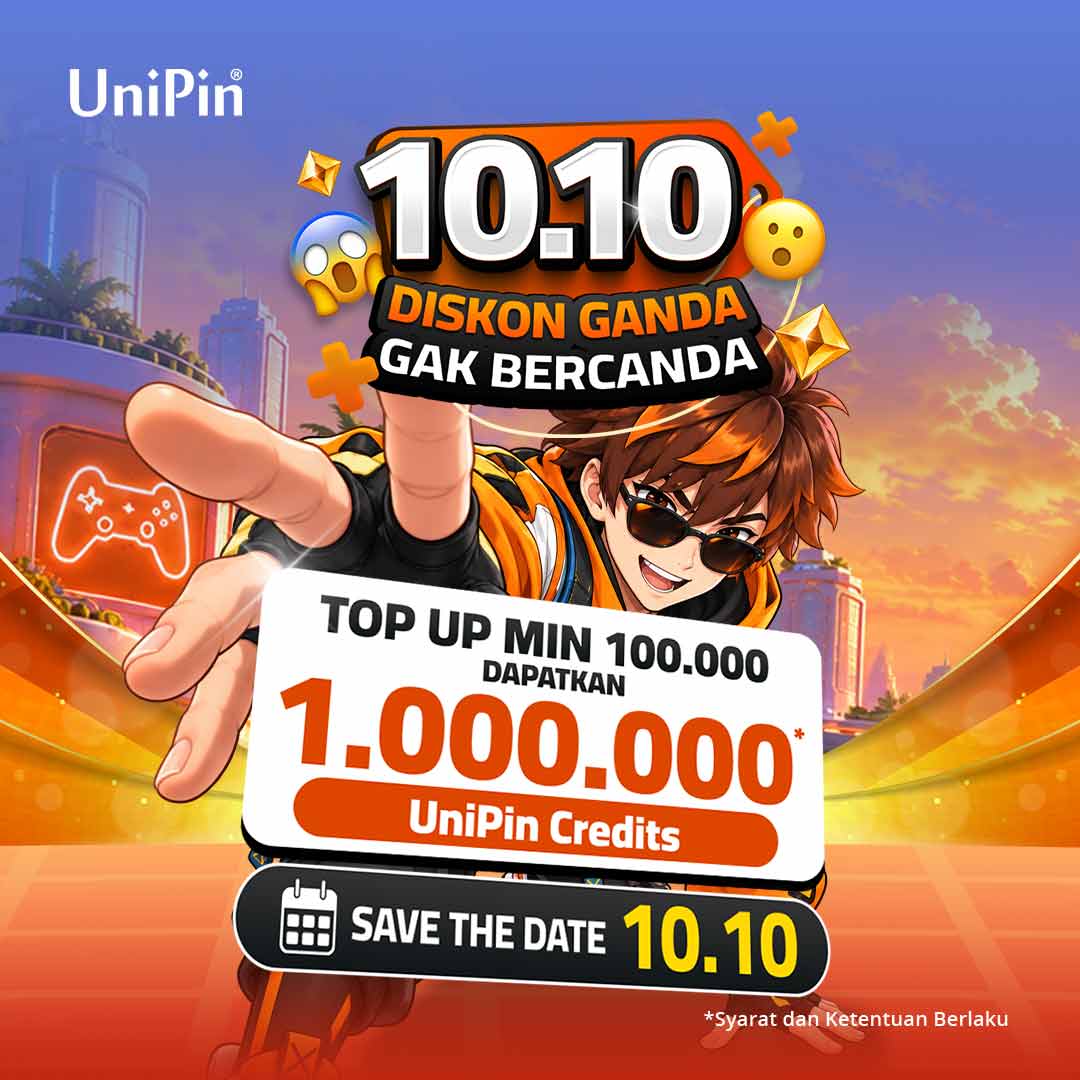 Tungguin Diskon Ganda Gak Bercanda, cuma di UniPin!