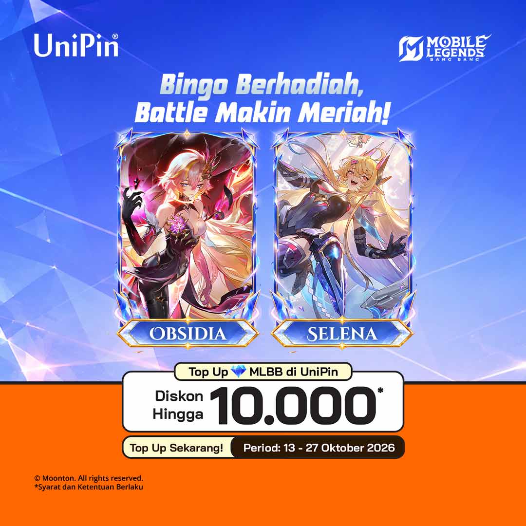 Bingo Berhadiah, Battle Makin Meriah! Top Up MLBB di UniPin!