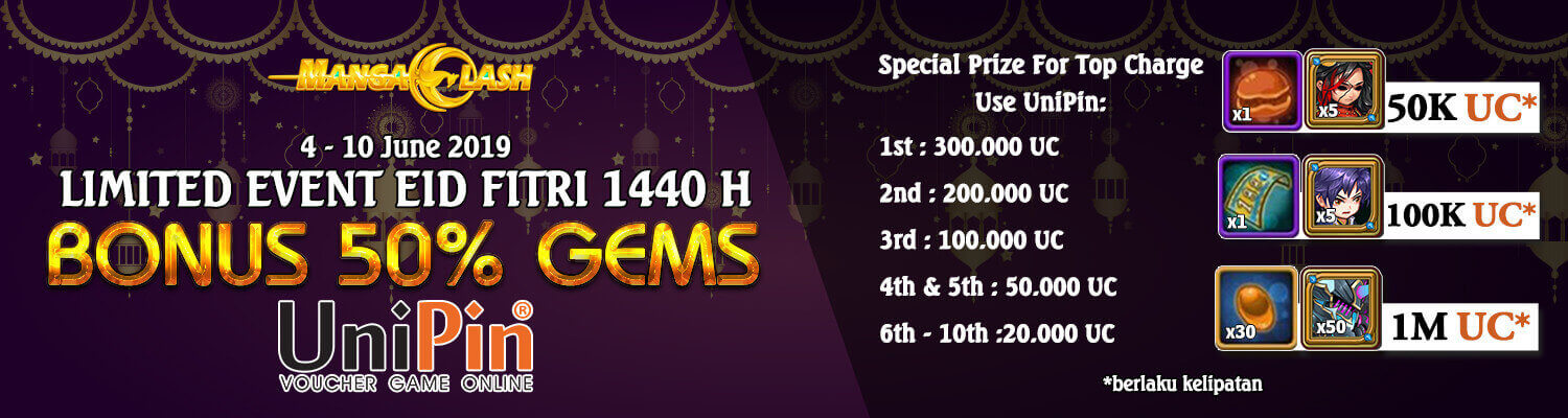Manga Clash – Eid Al-Fitr Limited Event With UniPin