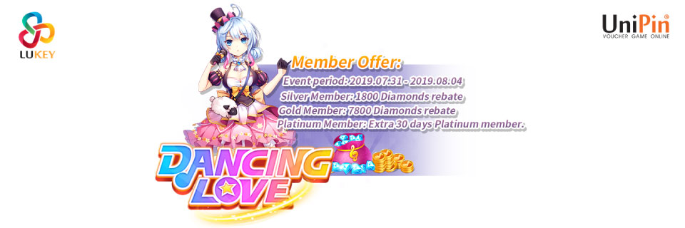 Dancing Love - Buy Membership on UniPin and Get Rewards!  (MM)