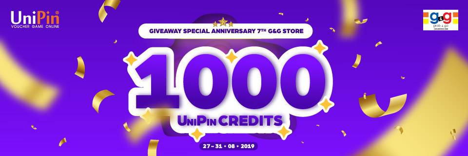 Giveaway UniPin Credits Special 7th Anniversary of G&G