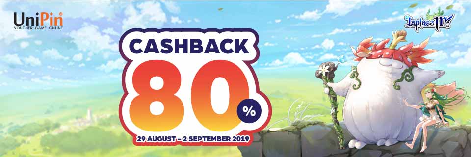 Laplace M - Special Cashback 80% UniPin Credits (MY)
