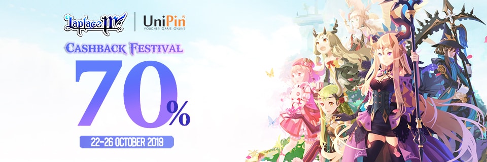 LAPLACE M SPECIAL BONUS 70% CASHBACK  (MY)
