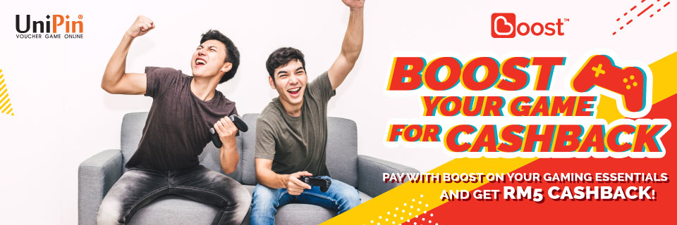 BOOST your game for cashback!
