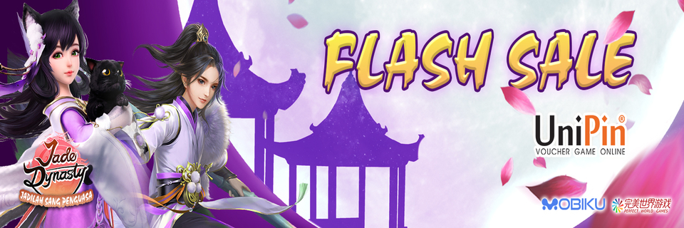 Flash Sale Jade Dynasty x UniPin di Mulai! Cashback 12% dan dapatkan Spesial Item!
