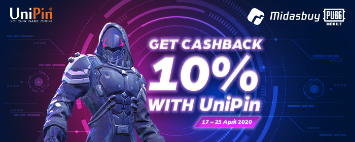 Buy Unknown Cash PUBG Mobile on UniPin, Get Up To 10% Cashback!