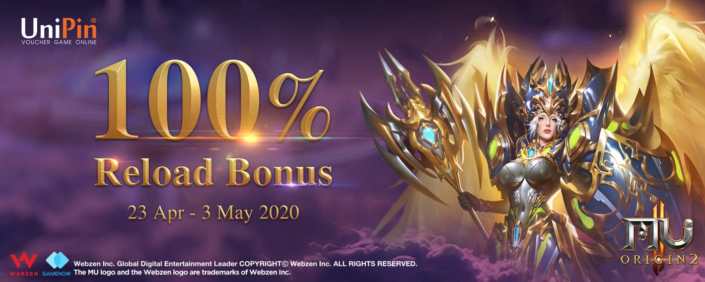 MU ORIGIN 2- 100% Reload Bonus (MY)