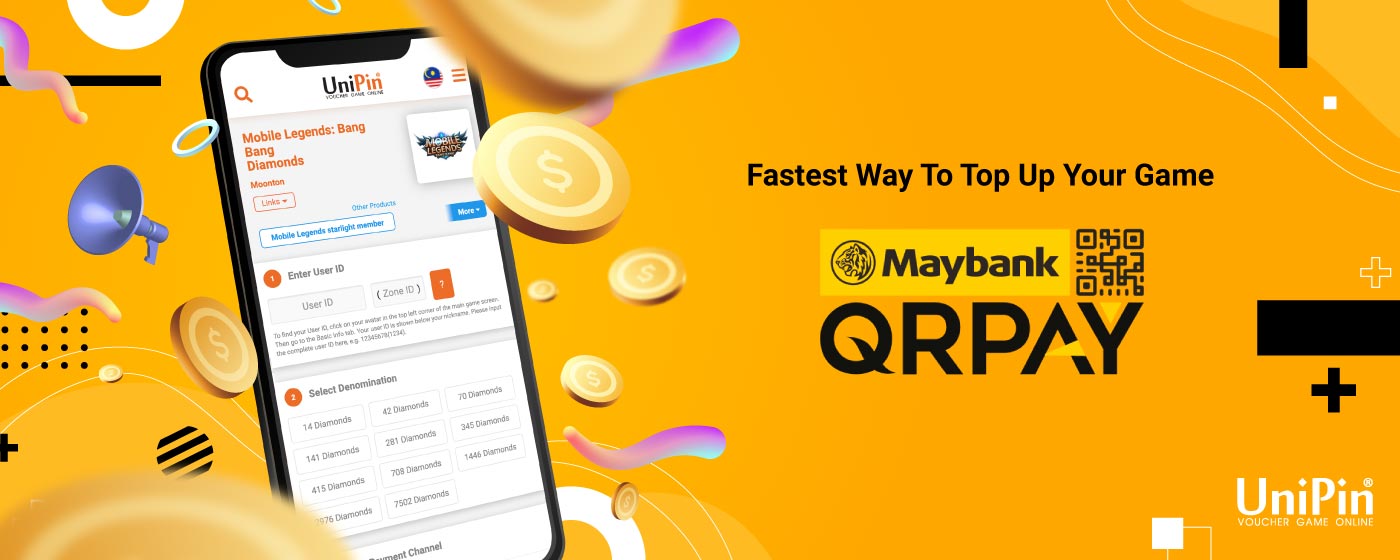Fastest Way to Top up your Game with Maybank QRPay!