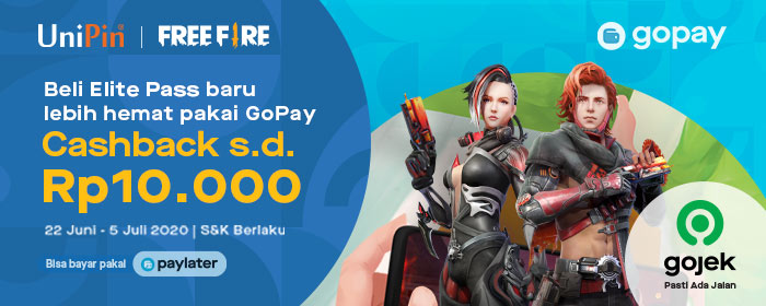 Libur telah tiba Top Up di UniPin #LebihBaikPakaiGopay dan dapatkan Cashback 70%!