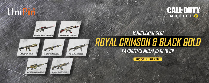 Dapatkan Senjata Epic Crimson & Black Gold di Item Fusion!