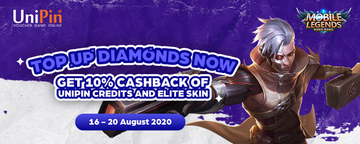 Get 10% bonus of UniPin Credits and Elite Skin on UniPin now!