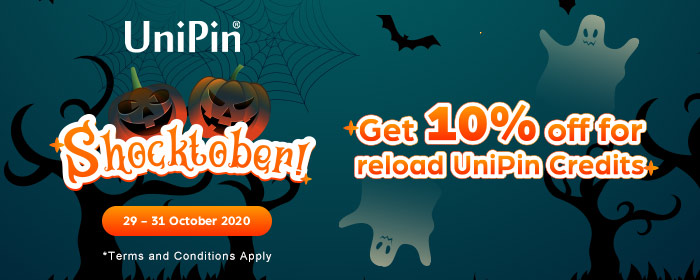 Shocktober! Get 10% OFF for Reload UniPin Credits