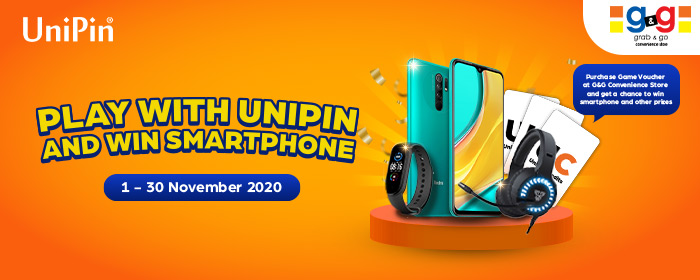 UniPin x G&G – Play with UniPin and Win Smartphone