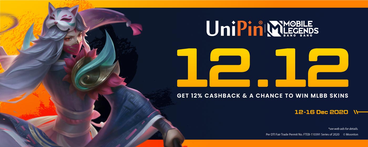 12.12 - Get 12% Cashback & MLBB Skins! (PH)