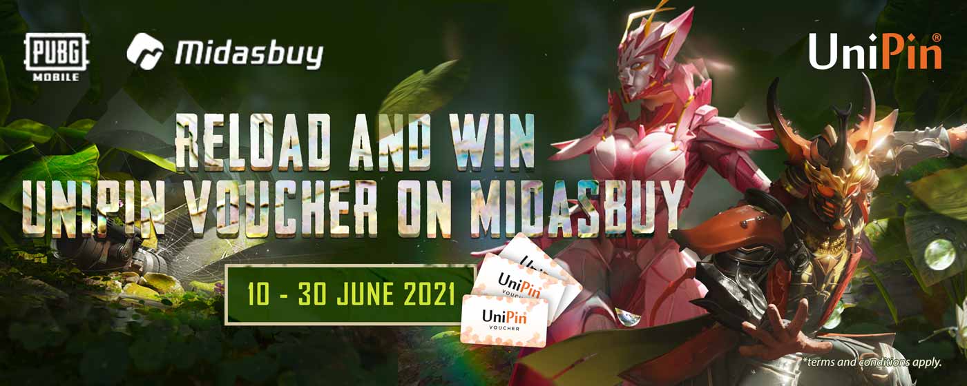 Win UniPin Vouchers on Midasbuy in June! (MY)