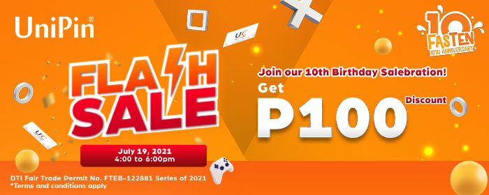 UniPin 10th Anniversary Flash Sale (PH)