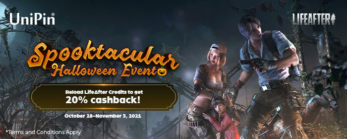 Spooktacular Halloween LifeAfter Event-Get 20% Cashback with UniPin! (MY)
