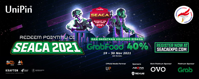 Redeem Point di SEACA 2021 dan Dapatkan Voucher Diskon Grabfood 40%