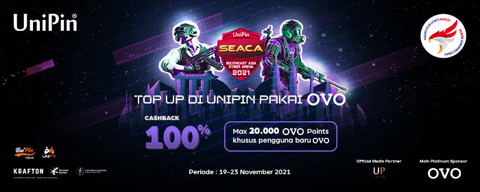 PROMO – Rayakan SEACA 2021 bareng Pengguna Baru OVO di UniPin!
