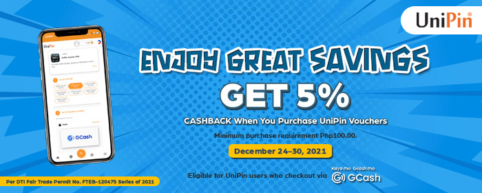 GCash 5% Cashback December Promo (PH)