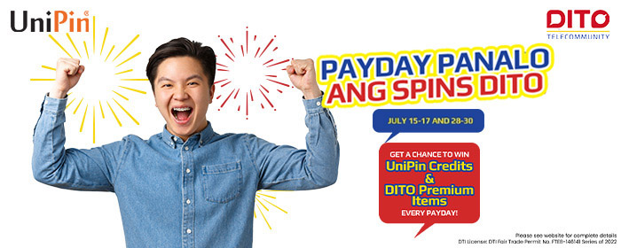 July PAYDAY Panalo ang Spins DITO (PH)