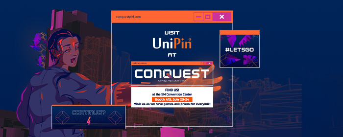 UniPin Joins CONQuest Festival 2022, Come Visit and Play with Us! (PH)