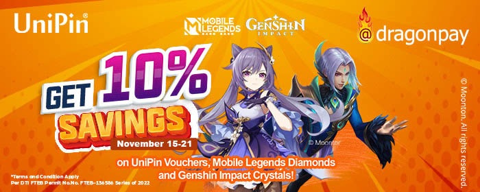 Get 10% Savings with Dragonpay - November 2022 (PH)