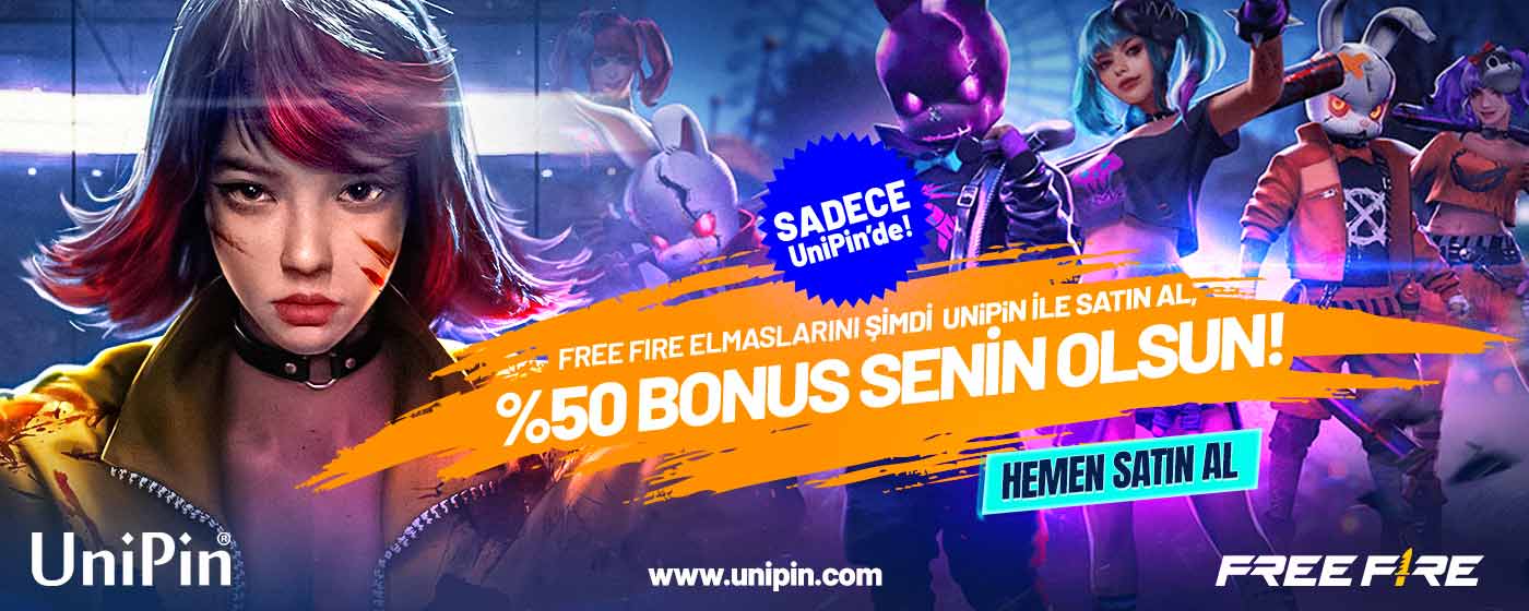 UniPin x Free Fire 12. Yıl kampanyası!