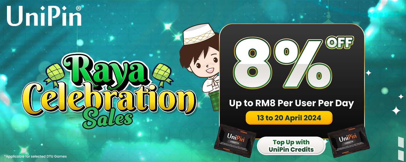 UniPin - Rejoice On Raya Celebratory Sales: 8% Discount On Selected ...