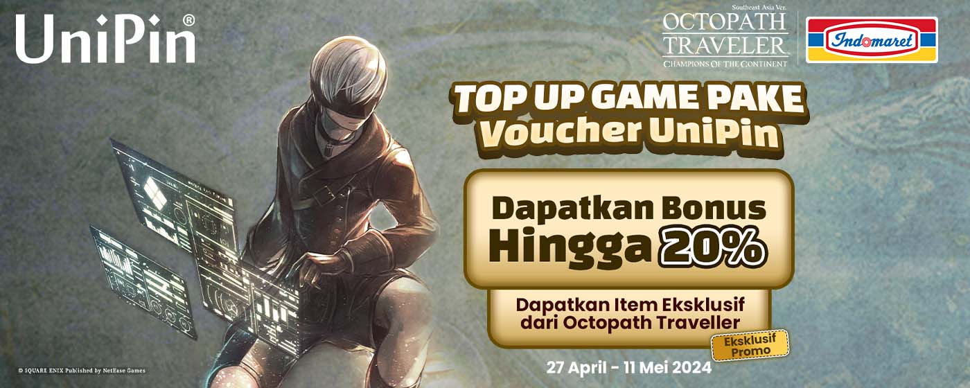 UniPin - TOP UP GAME PAKE VOUCHER UNIPIN, BONUS 20% + GRATIS ITEM ...