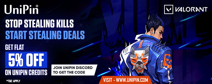UniPin - Get Flat 5% Discount on UniPin Credits