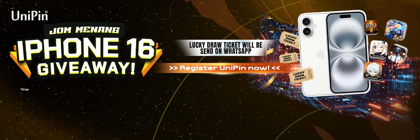 📱 Menang FREE iPhone 16 Baharu dengan UniPin! 🎉