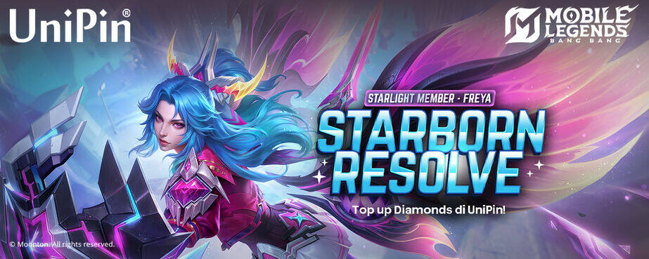 Starborn Resolve Hadir! Saatnya Freya Bersinar Bareng Starlight Member di Mobile Legends