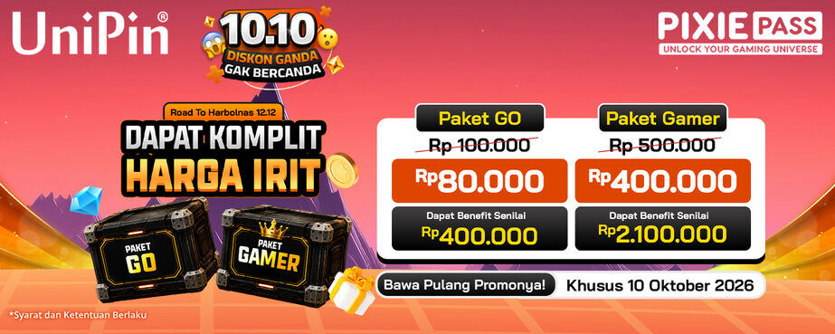 Semarak Oktober! Nikmati Harga Spesial PixiePass, Sambut Keseruan 12.12!