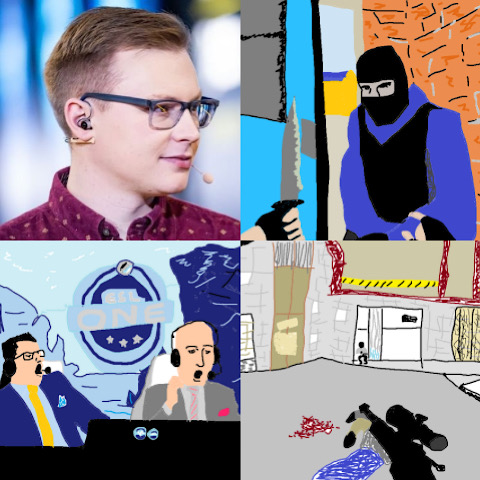 DarfMike Menggambar Banyak Momen Ikonik Esports CS:GO via Paint Demi Counter-Strike 2