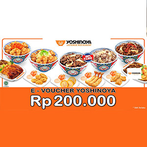 Yoshinoya Value voucher Rp. 200,000