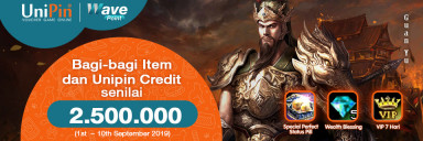 Bagi-bagi item dan UC senilai 2.500.000