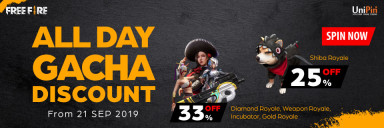 Free Fire – All Day Gacha Discount