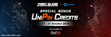 Hanya di UniPin Top up Point Blank dapat triple bonus!