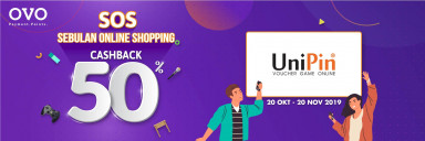 SOS! Top Up #PakeOVO Bisa Dapat Cashback 50%!